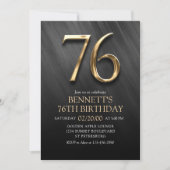 Invitation du 76e anniversaire (Devant)