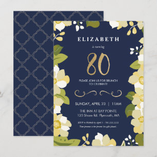 Invitation du 80e anniversaire, 80e Personnaliser