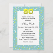 Invitation du 80e anniversaire Confetti (Devant)