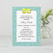 Invitation du 80e anniversaire Confetti (Debout devant)