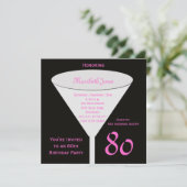 Invitation du 80e anniversaire de la fête 80e toas (Debout devant)