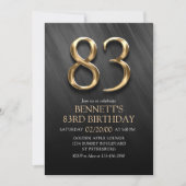 Invitation du 83e anniversaire (Devant)