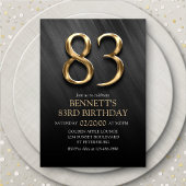 Invitation du 83e anniversaire