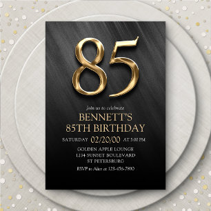 Invitation du 85e anniversaire