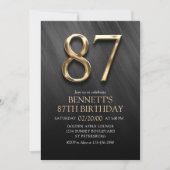Invitation du 87e anniversaire (Devant)
