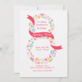 Invitation du 8e anniversaire (Devant)