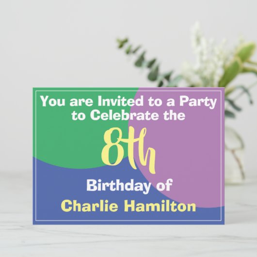 Invitation du 8e anniversaire (Debout devant)