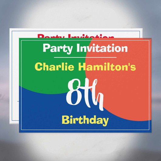 Invitation du 8e anniversaire