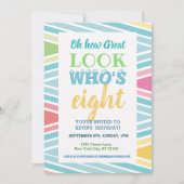 Invitation du 8e anniversaire (Devant)