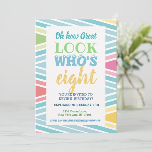 Invitation du 8e anniversaire (Debout devant)