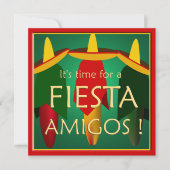 Invitation du Amigos Fiesta Party (Devant)