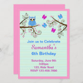 Invitation du Anniversaire de enfant (Devant / Derrière)
