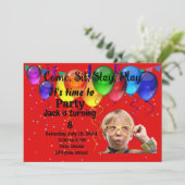 Invitation du Anniversaire de enfant (Debout devant)