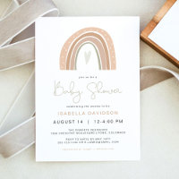 Invitation du Baby shower arc-en-ciel de GITA Past