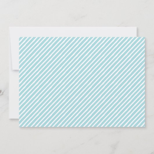 Invitation du Baby shower Boy Fox (Dos)