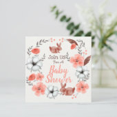 Invitation du Baby shower Bunny (Debout devant)