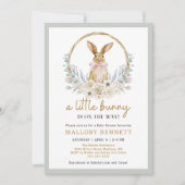 Invitation du Baby shower Bunny (Devant)