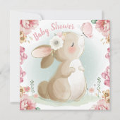 Invitation du Baby shower Bunny (Devant)