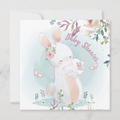Invitation du Baby shower Bunny (Devant)