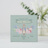 Invitation du Baby shower Bunny (Debout devant)