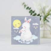 Invitation du Baby shower Bunny (Debout devant)