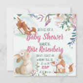 Invitation du Baby shower Bunny (Devant)