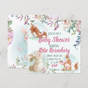 Invitation du Baby shower Bunny
