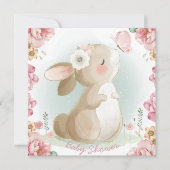 Invitation du Baby shower Bunny (Devant)