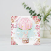 Invitation du Baby shower Bunny (Debout devant)