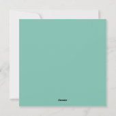 Invitation du Baby shower Bunny (Dos)
