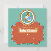 Invitation du Baby shower Bunny (Devant)