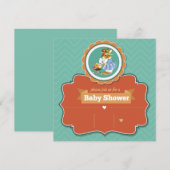 Invitation du Baby shower Bunny (Devant / Derrière)