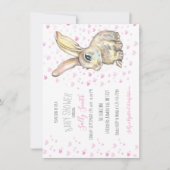 Invitation du Baby shower Bunny (Devant)