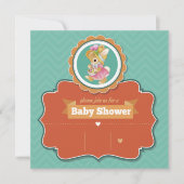 Invitation du Baby shower Bunny (Devant)