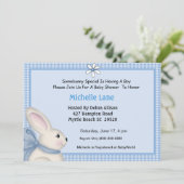 Invitation du Baby shower Bunny (Debout devant)