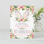 Invitation du Baby shower Bunny de Pâques (Debout devant)