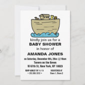 Invitation du Baby shower chrétien de Noah's Ark C (Devant)