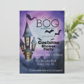 Invitation du Baby shower Costume Halloween (Debout devant)