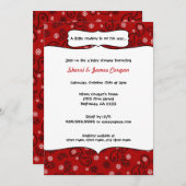 Invitation du Baby shower Cowboy Red Paisley (Devant / Derrière)