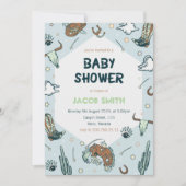 Invitation du Baby shower Cowboy Sud-Ouest (Devant)