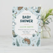 Invitation du Baby shower Cowboy Sud-Ouest (Debout devant)