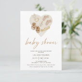 Invitation du Baby shower d'aquarelle Boho Rainbow (Debout devant)