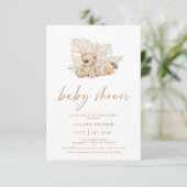 Invitation du Baby shower d'aquarelle Boho Rainbow (Debout devant)