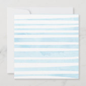 Invitation du Baby shower d'aquarelle éléphant (Dos)