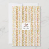 Invitation du Baby shower d'aquarelle Sunshine (Dos)