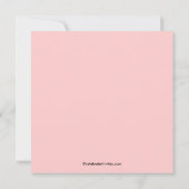 Invitation du Baby shower d'arbre floral du printe (Dos)