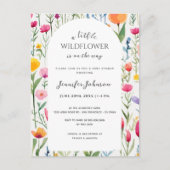 Invitation du Baby shower d'arche du petit Fleur s (Devant)