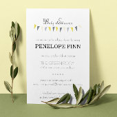 Invitation du Baby shower de Bunting