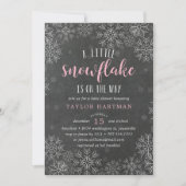 Invitation du Baby shower de Chalkboard de Little  (Devant)