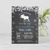 Invitation du Baby shower de  de l'orignal Winter  (Debout devant)